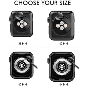 Husa Apple Watch Series 2/3 42 mm Full Tpu 360 Transparent, Flippy - Img 4