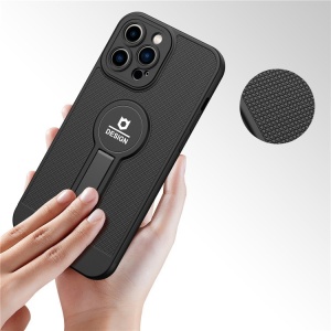 Husa Armor Design cu Stand pentru Apple iPhone XR, Negru, Suport Auto Magnetic, Wireless Charge, Protectie Antisoc, Flippy - Img 4