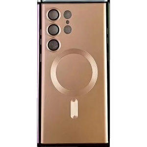 Husa de protectie Flippy, cu incarcare Wireless, Tehnologie Magsafe, pentru Samsung Galaxy S23 Ultra , Rose Gold