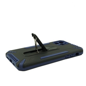 Husa de protectie Flippy pentru Apple iPhone 12 Mini Defender Model 4 cu suport, Albastru inchis - Img 4
