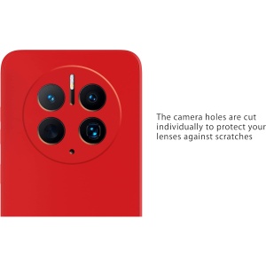 Husa de Protectie, Flippy, pentru Huawei Mate 50 Pro, Liquid Silicone, cu Microfibra pe Interior, Protectie Antisoc, Compatibil Incarcare Wireless, Rosu - Img 4