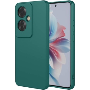 Husa de Protectie, Flippy, pentru Oppo Reno 11 F, Liquid Silicone, cu Microfibra pe Interior, Protectie Antisoc, Compatibil Incarcare Wireless, Verde - Img 1