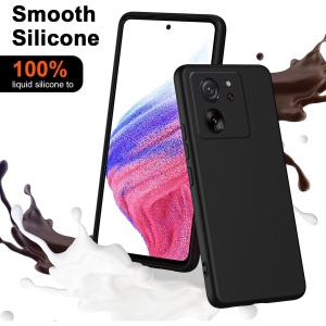 Husa de Protectie, Flippy, pentru Xiaomi Redmi 13T, Liquid Silicone, cu Microfibra pe Interior, Protectie Antisoc, Compatibil Incarcare Wireless, Negru - Img 6