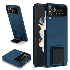 Husa de protectie Flippy, Pliere Tridimensionala, Multifunctionala, PC, pentru Samsung Galaxy Z Flip 4 / Z Flip 4 5G, Albastru - Img 3