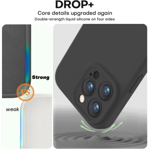 Husa de Protectie Matte TPU, Flippy, pentru Apple iPhone 16 Pro Max, Protectie Camera, Antisoc, Antizgariere, Antialunecare, Acoperire Completa, Negru - Img 4