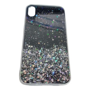 Husa de protectie pentru Apple iPhone XR Luxury Glitter Stelute Negru - Img 1