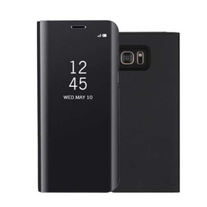 Husa Huawei P Smart 2020 Flip Cover Oglinda Negru - Img 1