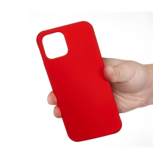 Husa pentru Apple iPhone 14 Flippy, Liquid Silicone, cu Microfibra pe interior, Protectie Antisoc, Rosu - Img 3