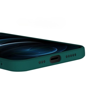 Husa pentru Samsung Galaxy S22 Ultra, Flippy, Liquid Silicone, cu Microfibra pe interior, Protectie Antisoc, Verde inchis - Img 5