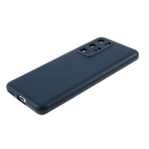 Husa protectie compatibila cu Huawei P40 Pro Liquid Silicone Case Albastru inchis - Img 4