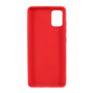Husa protectie compatibila cu Samsung A51 Liquid Silicone Case Rosu - Img 3