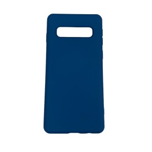 Husa protectie compatibila cu Samsung S10 Liquid Silicone Case Albastru inchis - Img 4