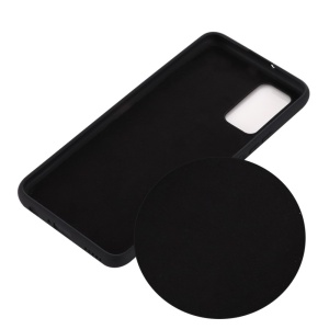 Husa protectie compatibila cu Samsung S20 Liquid Silicone Case Negru - Img 3