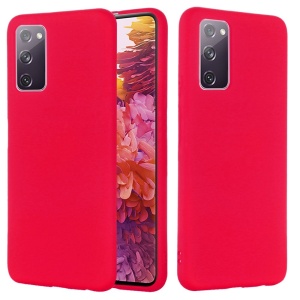 Husa protectie compatibila cu Samsung S20 Liquid Silicone Case Rosu - Img 6