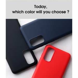Husa protectie compatibila cu Samsung S20 Plus Liquid Silicone Case Albastru inchis - Img 11