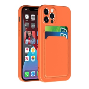 Husa protectie cu suport card compatibila cu Samsung A72 Portocaliu - Img 7
