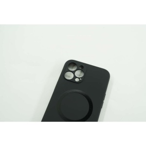 Husa protectie Flippy compatibila cu Apple iPhone 12 Mini Mag Safe Silicone Negru - Img 3