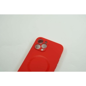 Husa protectie Flippy compatibila cu Apple iPhone 12 Pro Max Mag Safe Silicone Rosu - Img 5