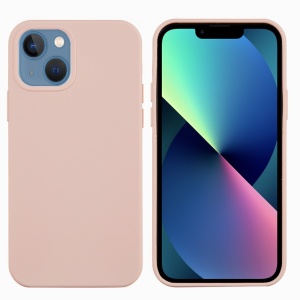 Husa protectie Flippy compatibila cu Apple iPhone 13 Liquid Silicone Roz - Img 1
