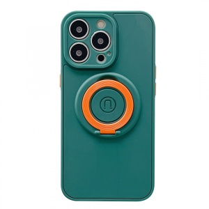 Husa protectie Flippy compatibila cu Apple iPhone 13 Mag Safe Silicone Verde