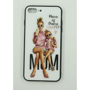 Husa protectie Flippy compatibila cu Apple iPhone 13 Pro Max Glass print Mama of Drama Multicolor - Img 6