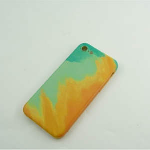 Husa protectie Flippy compatibila cu Apple iPhone XR Tpu Ombre, Verde/Portocaliu - Img 3