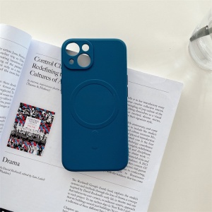 Husa protectie Flippy compatibila cu iPhone 11 (6.1), Liquid MagSafe, ring-shaped, magnetica, Albastru - Img 2