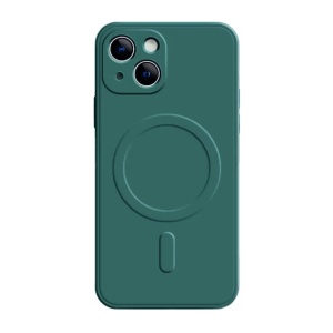 Husa Protectie Flippy Compatibila cu iPhone 12 Pro, Liquid MagSafe, Ring-Shaped, Magnetica, Verde