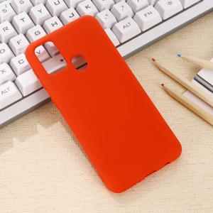 Husa protectie Flippy compatibila cu Samsung Galaxy A21S Liquid Silicone Case Rosu - Img 5