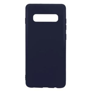 Husa protectie Flippy compatibila cu Samsung Galaxy S10 Matte Tpu Albastru inchis