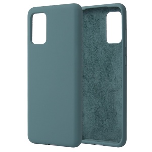 Husa protectie Flippy compatibila cu Samsung Galaxy S21 Ultra Liquid Silicone Case Verde - Img 4