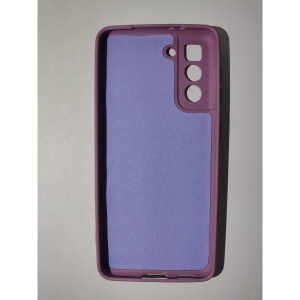 Husa protectie Flippy compatibila cu Samsung S21 5G Liquid Silicone Case Mov - Img 2