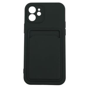 Husa protectie Flippy cu suport card compatibila cu Apple iPhone 12 Pro Max Negru - Img 1