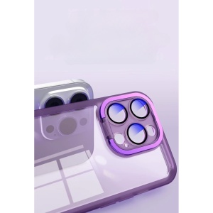 Husa protectie Flippy pentru Samsung A03S (164) Electroplated cu suport pentru camera, 1.5 mm grosime, protectie camera, Mov - Img 4