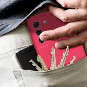 Husa protectie Flippy pentru Samsung S21 FE Liquid Silicone Fuchsia/Roz - Img 6
