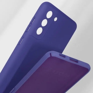 Husa protectie Flippy pentru Samsung S21 FE Liquid Silicone Mov - Img 5
