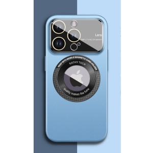 Husa protectie MagSafe Kathy Tech, Flippy, pentru Apple iPhone 13 Pro Max, Dublu Cerc, Albastru Deschis - Img 2