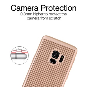 Husa Samsung Galaxy A8 2018 Ultra Slim cu aerisire Auriu - Img 3