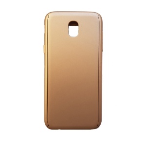Husa Samsung Galaxy J3 2017 Full Cover 360 Auriu + Folie de protectie - Img 2