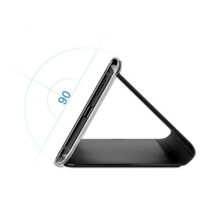 Husa Tip Carte, Flippy, Compatibila cu Huawei Mate 10 Lite, Flip Cover Oglinda, Negru - Img 3