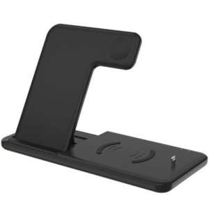 Incarcator Wireless FastCharge Flippy 4 In 1, design pliabil, 15W, Compatibil Apple Watch, Airpods, iPhone, Android, Samsung, Huawei, Xiaomi, Oppo, Negru - Img 6