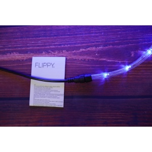 Instalatie Craciun, 2 m, 48 Led-uri, Furtun Luminos, Albastru, Transformator, 8 jocuri de lumini, Sectionabila, 220 V, Flippy - Img 10
