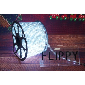 Instalatie Craciun, 4 m, 96 Led-uri, Furtun Luminos, Alb rece, Transformator, 8 jocuri de lumini, Sectionabila, 220 V, Flippy - Img 3