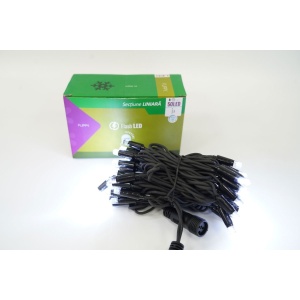 Instalatie Craciun Profesionala de Exterior IP65, 339 m, 3390 Led-uri Mari ,Liniara, Alb rece, Interconectabila, Prelungitor 6.5 m inclus, Fir Negru, Flippy - Img 3