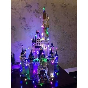 Instalatie de Craciun cu Baterii Tip Liniar, 2 jocuri de lumini, Fir Cupru 5 m 50 LED -uri, Multicolor - Img 2