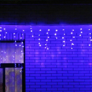 Instalatie de Craciun, Flippy®, Tip Franjuri, 7 m, 200 LED-uri, Interconectabila, Albastru - Img 3