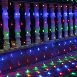 Instalatie de Craciun, Flippy®, Tip Plasa, 2 x 2 m, 160 LED-uri, Interconectabila, Multicolor - Img 1