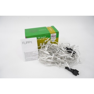 Instalatie de Craciun Flippy® Tip Turturi, 8 jocuri de lumini Sectiune 4 m, 132 LED-uri, Interconectabila, Fir Transparent, Alb Rece - Img 5