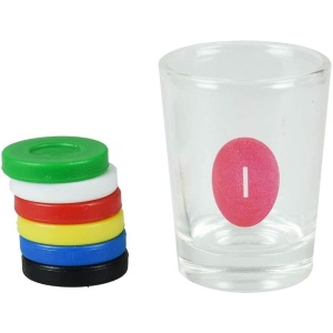 Joc de Baut Gravitational Flippy, pentru Petreceri, Interactiv, pana la 6 Jucatori, Pahare de Shot Incluse, 25.5 x 6.7 x 27.5 cm, Rosu - Img 3