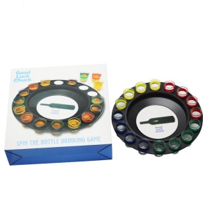 Joc de Societate "Adevar sau Provocare" Flippy, Ruleta cu 16 pahare de Shot din Sticla, pentru Petreceri, Distractie, Cadouri, Multicolor - Img 4